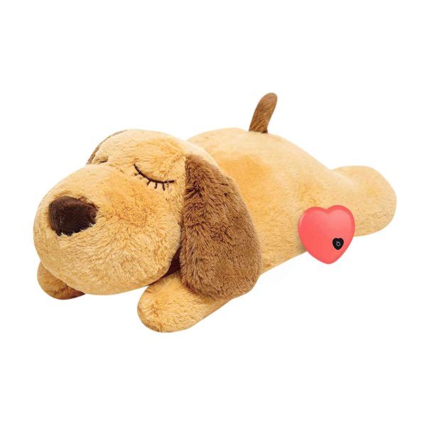 Stoffhund mit Herzschlag