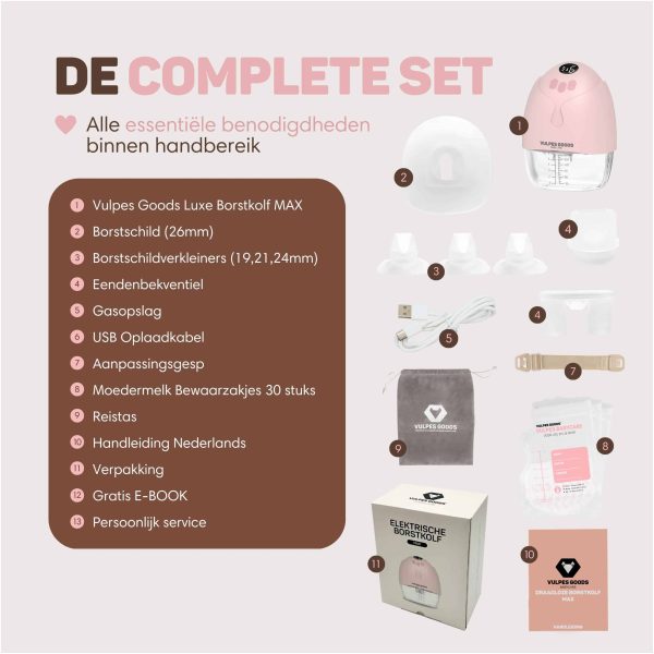 MAX - Elektrische Draadloze Borstkolf - 13