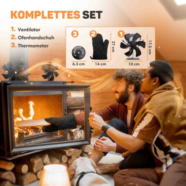 Kaminventilator für Holzofen – Einzel 10
