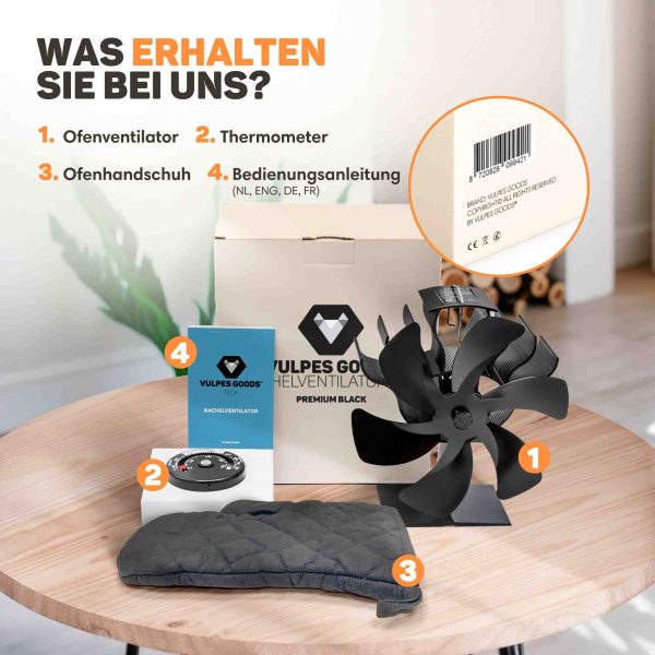Kaminventilator für Holzofen – Einzel 13