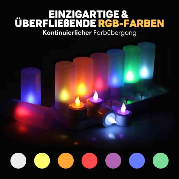 LED-Kerzen Wiederaufladbar PRO inkl. Fernbedienung