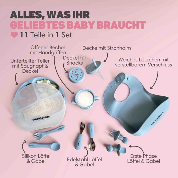 Silikon-Babygeschirr-Set 3