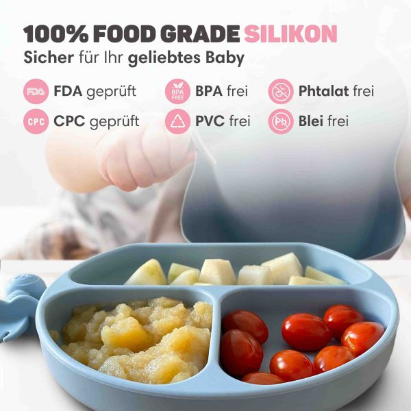 Silikon-Babygeschirr-Set 4