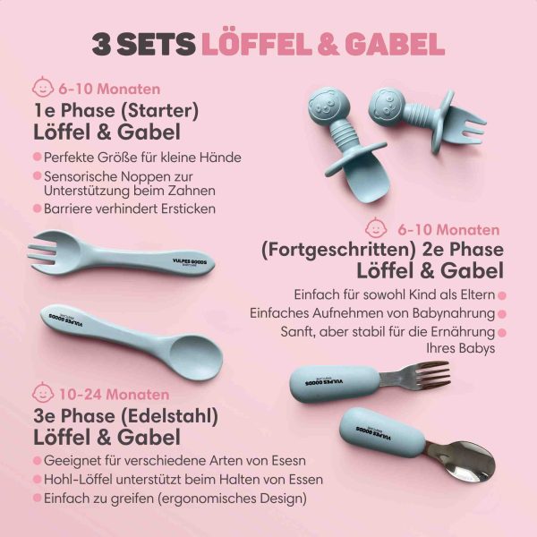 Silikon-Babygeschirr-Set 9